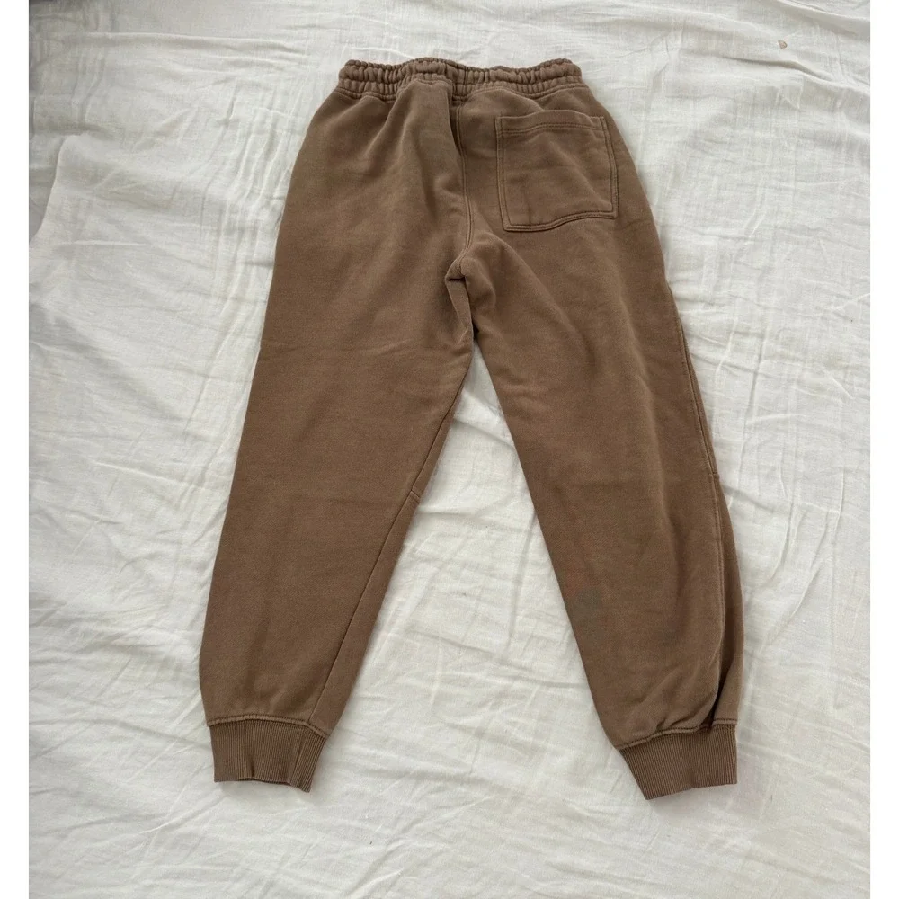 Zara Kids Brown Quarter Zip Sweatshirt + Joggers Sweatpant Set Size 10 Years Old